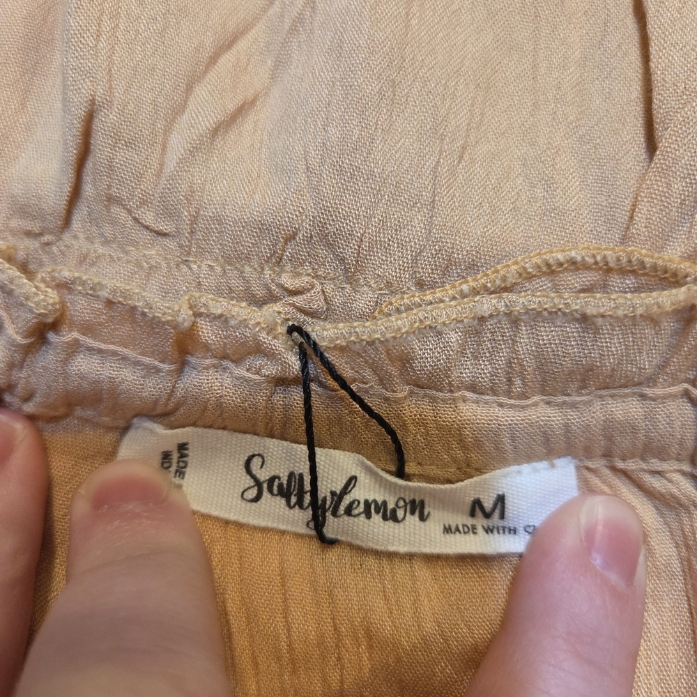Peach Ruffled Spagattie Strap Sundress From Salty Lemon NWT - Picture 4 of 8